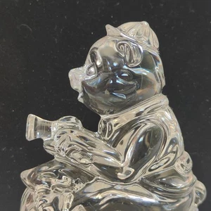 Princess House Treasures 24% Lead Crystal 3 1/2" Rocking Bear With Hat Germany - Picture 1 of 13