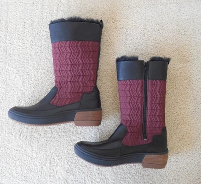 Bota de invierno Merrell Haven polar impermeable piel sintética media pantorrilla granate para mujer EE. UU. 10 Foto 1 de 4