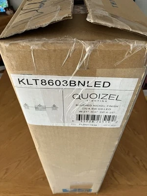 Quoizel KLT8603BNLED Kolt Vanity, 3-Light LED 13.5 Total Watts, Brushed Nickel - Image 1 of 4