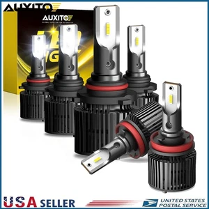 9005+9006+H8 Combo LED Headlight Bulbs Kit High/Low Beam Super Bright White X1 D - Picture 1 of 14
