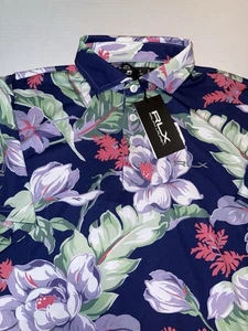 RLX Ralph Lauren Classic Fit Performance Poloshirt Herren M Hawaii Blumen Neu mit Etikett - Bild 1 von 4