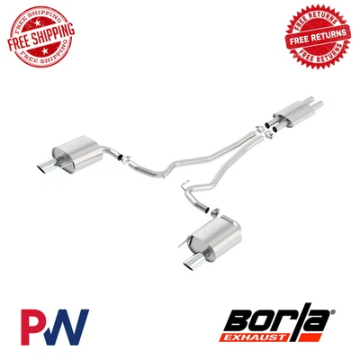 Borla ATAK Cat-Back Exhaust 2.25" For 2015-2017 Ford Mustang 3.7L V6 AT / MT RWD Foto 1 de 2