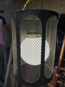 Lampada a sospensione vintage rotonda metà secolo moderna art deco - Foto 1 di 9