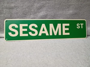 Sesamstraße Metall Straßenschild 15 1/2 x 4, Aluminium - Bild 1 von 4