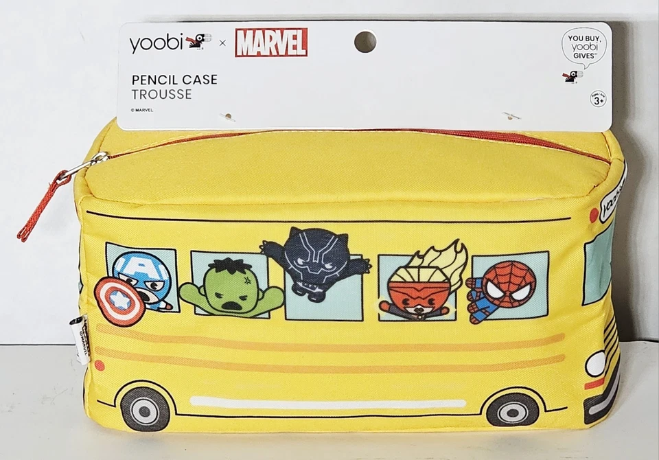 YOOBI x MARVEL STATIONERY BUNDLE - notebooks pens pencils erasers bag