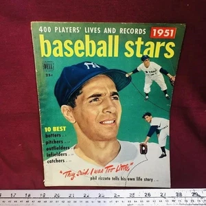 Revista Baseball Stars 1951 #2 - Phil Rizzuto y Jackie Robinson edición vintage - Imagen 1 de 2
