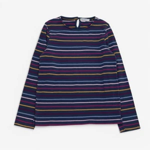 Fatface, T-Shirt Long Sleeve Purple Stripe, 7-8 Years 504E98C84AC3/1 - Picture 1 of 7