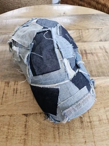 Upcycled Patchwork Denim Jean Cap Hat Adjustable - Picture 1 of 6