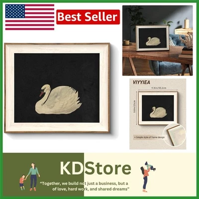 Impresiones en lienzo de arte de pared de cisne vintage para decoración de sala de estar baño Foto 1 de 4