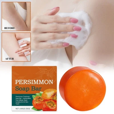 Persimmon Soap Bar Persimmon Freshness Soap Bar Face IN Body STOCK & Wash R6O8 - Image 1 of 4