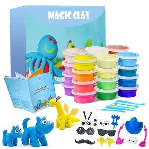 Argilla da Modellare 24 Colori Pasta Modellabile Magica Essiccante All'aria p - Foto 1 di 6