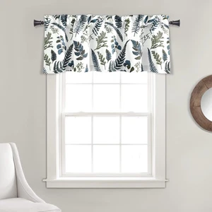 Devonia Allover Lichtfilter Fenstervorhang Volant, 52" Breite x 18" Länge, weiß &... - Bild 1 von 5