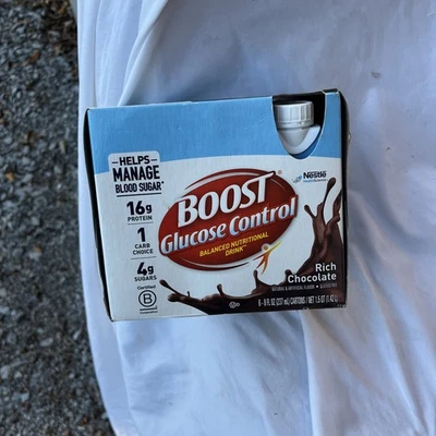 6 Pack of Boost Glucose Control 01/2026 Rich Chocolate Flavor 8oz Free Shipping - Image 1 of 4