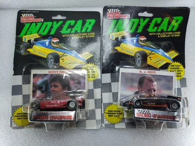 Racing Champions Series 1 1989 Die-Cast Indy Car Scott Pruett 8 AJ Foyt 14 Foto 1 de 4