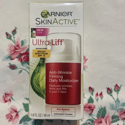 Увлажняющий крем Garnier SkinActive UltraLift AntiAging SPF 15 ежедневно 1,6 унции новый из старых запасов читайте C - Изображение 1 из 4