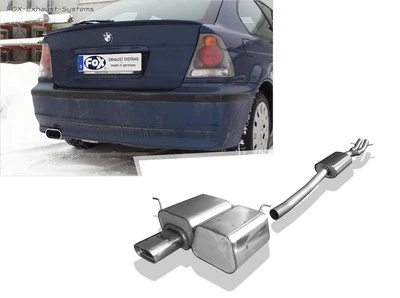 Impianto Completo Da Kat BMW 3 Serie E46 325Ti Compact 135X80Mm Flachoval - Immagine 1 di 4