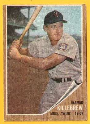 Topps Harmon Killebrew 1962 #70 ex+/exmt Twins Hofer Foto 1 de 2