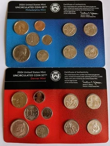 2024 US Mint P & D Uncirculated Coin Set OGP COA - Picture 1 of 2
