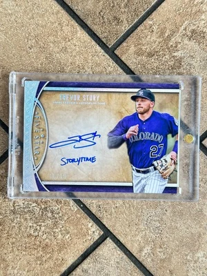Trevor Story 2017 Topps Five Star StoryTime Inscription Auto /10 Rockies - Image 1 of 2