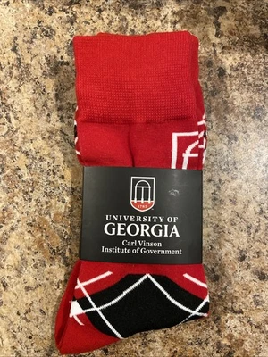 University of Georgia Carl Vinson Institute of Government Socks NWT One Size - Image 1 of 2