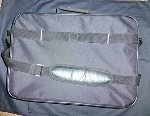 Computer Laptop Carrying Case Briefcase Tote Shoulder Bag Blue 17x13 NWT - Picture 1 of 5