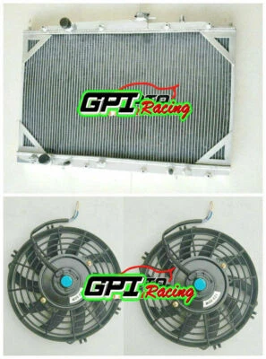 For Honda Odyssey 3.5 V6 1999-2004 2000 2001 2002 2003 2004 AT Alu Radiator+FAN - Imagem 1 de 4