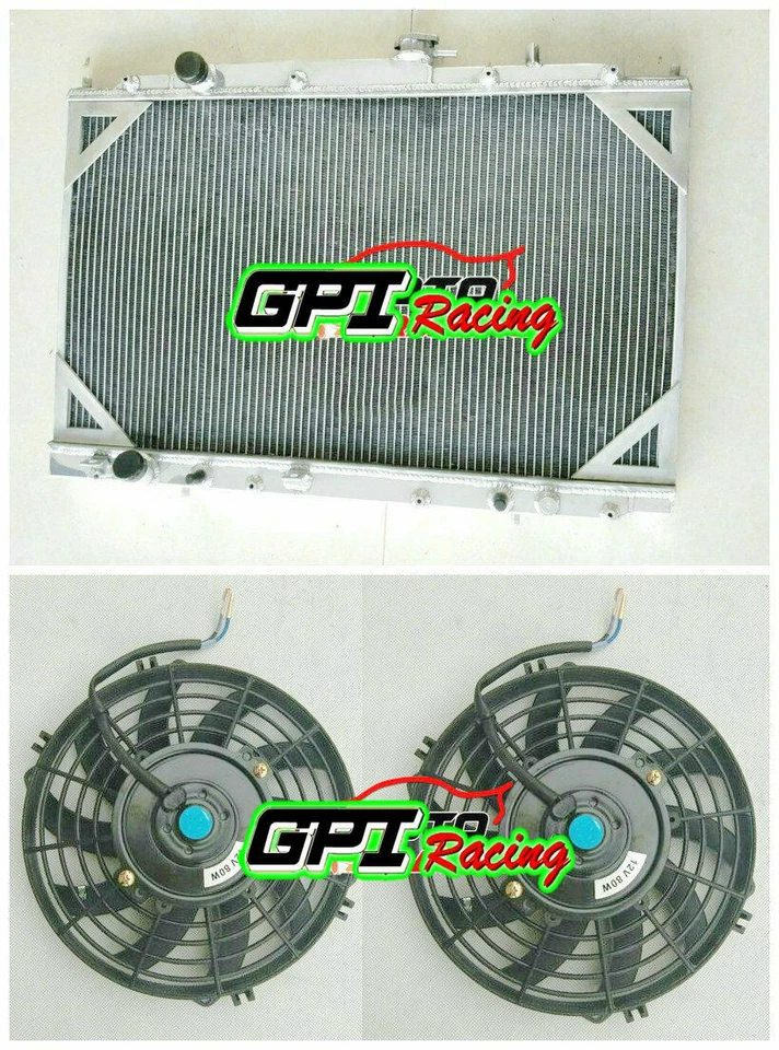 For Honda Odyssey 3.5 V6 1999-2004 2000 2001 2002 2003 2004 AT Alu Radiator+FAN - Imagem 1 de 4