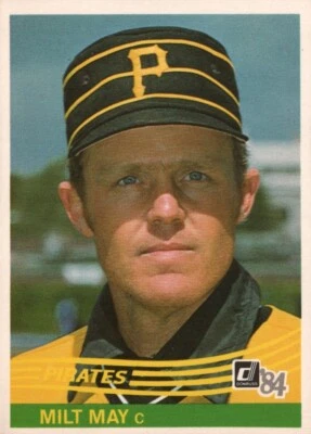 1984 Donruss Baseball #386 - Milt May - Pittsburgh Pirates  84-323 - Image 1 of 2