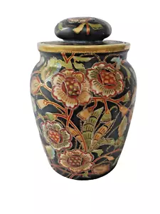 Noritake Morimura Noir Tobacco Ginger Jar Cannister - Picture 1 of 19