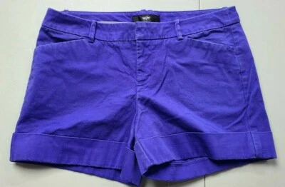 Pantalones Cortos Chinos Mossimo Para Mujer Talla 4 (30x3) Púrpura Informales Caminar Pantalones Cortos Verano Foto 1 de 3
