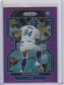 2022 PRIZMS PURPLE RC ZACH REKS TEXAS RANGERS PRIZM ROOKIE GE-2746 - Picture 1 of 2