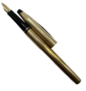 Very Rare Cross 1/20 14k Gold Filled Fountain Pen with Fine 14k Gold Nib - Picture 1 of 10