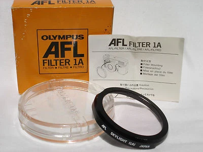 Genuine OLYMPUS AFL 1A skylight   filter with case and box   #00496 - Image 1 of 4