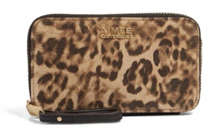 Aimee Kestenberg Large Leather Zip Around Wristlet w/ RFID Jenna Leopard - $98! - Picture 1 of 2