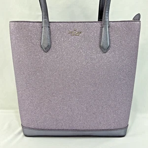 Bolso de Mano para Mujer Kate Spade New York Oropel Lila Escarcha, Grande - Púrpura - Imagen 1 de 15