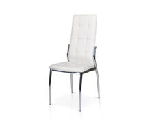 Chaise en Similicuir Blanc Salon Bureau Cuisine Design Moderne 4 Pièces