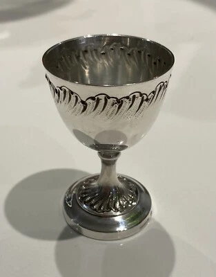 Coquetier ancien - metal argenté - Photo 1/2