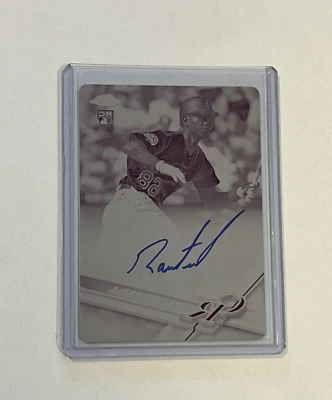 Topps 2017 cromo placa magenta autógrafo novato raimel tapia automático radiocontrol #1/1 Foto 1 de 2