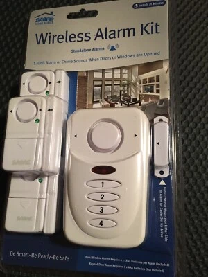 Sabre Wireless Door Window Stand-alone Alarm Kit HS-WAK NEW White - Image 1 of 4