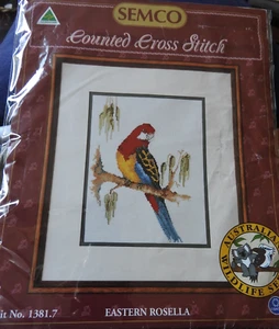 Eastern Rosella (Papagei) Semco gezähltes Kreuzstich-Set 1381,7 6,5" x 8,5" - Bild 1 von 3