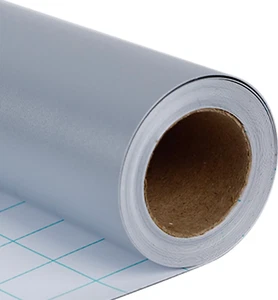 20 Feet Silver Vinyl Permanent Adhesive Vinyl Rolls Signs Scrapbooking New - Picture 1 of 4