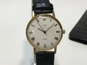 Vintage Luch Ultra Slim Retro USSR Fashion Dress watch Mechanical 2209 23J Au1. - Picture 1 of 12