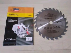 Sägeblatt neu und Bedienungsanleitung für King Craft Handkreissäge PT00813 - Bild 1 von 3