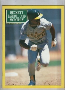 Beckett Baseball Card Monthly Mag Carney Lansford September 1990 #66 032122NONR