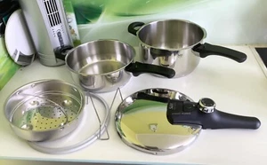 🇩🇪SILIT-Set-Schnellkochtopf “ECONTROL“2 Teilig.4,5 u.3.0l.Sehr guten Zustand. - Bild 1 von 15
