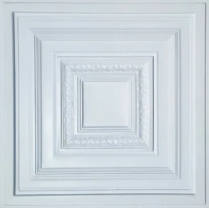 Sistema griglia, Pop In, 24"" x 24"", 3D, PVC, Piastrelle soffitto, Bianco anticee - Foto 1 di 3
