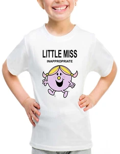 Little Miss Kind Camisetas Personalizadas Top Camisetas Niños Divertido Temático Fiesta Gallina Hacer - Imagen 1 de 2