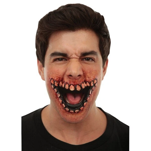 Ghoulish Productions Evil Grin Realistic SFX Идеально подходит для Косплея на Хэллоуин - Изображение 1 из 1