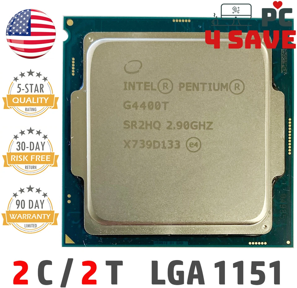 6th Gen Intel Pentium G4400T CPU 2.90GHz 3MB LGA1151 Desktop Skylake SR2HQ - Image 1 of 1