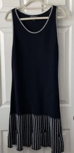 inc international concept y2k abito midi donna taglia PL maglia blu navy senza maniche - Foto 1 di 20